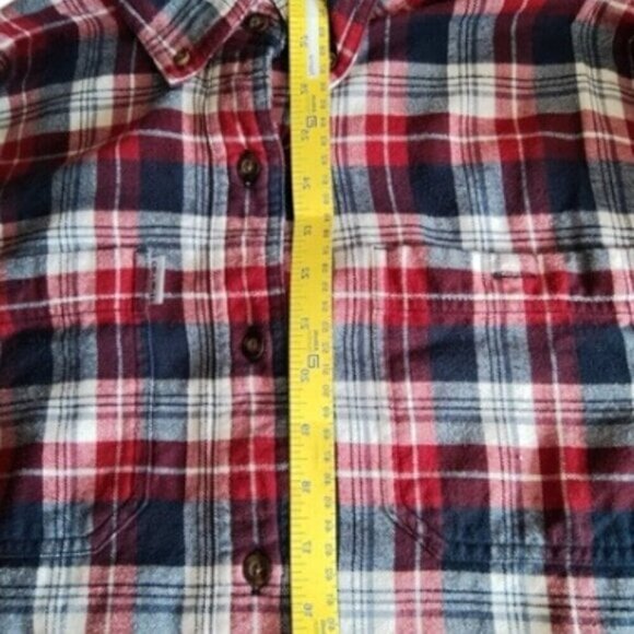 Carhartt, size Large, Red, White and Blue plaid design. Like new. - Picture 3 of 5